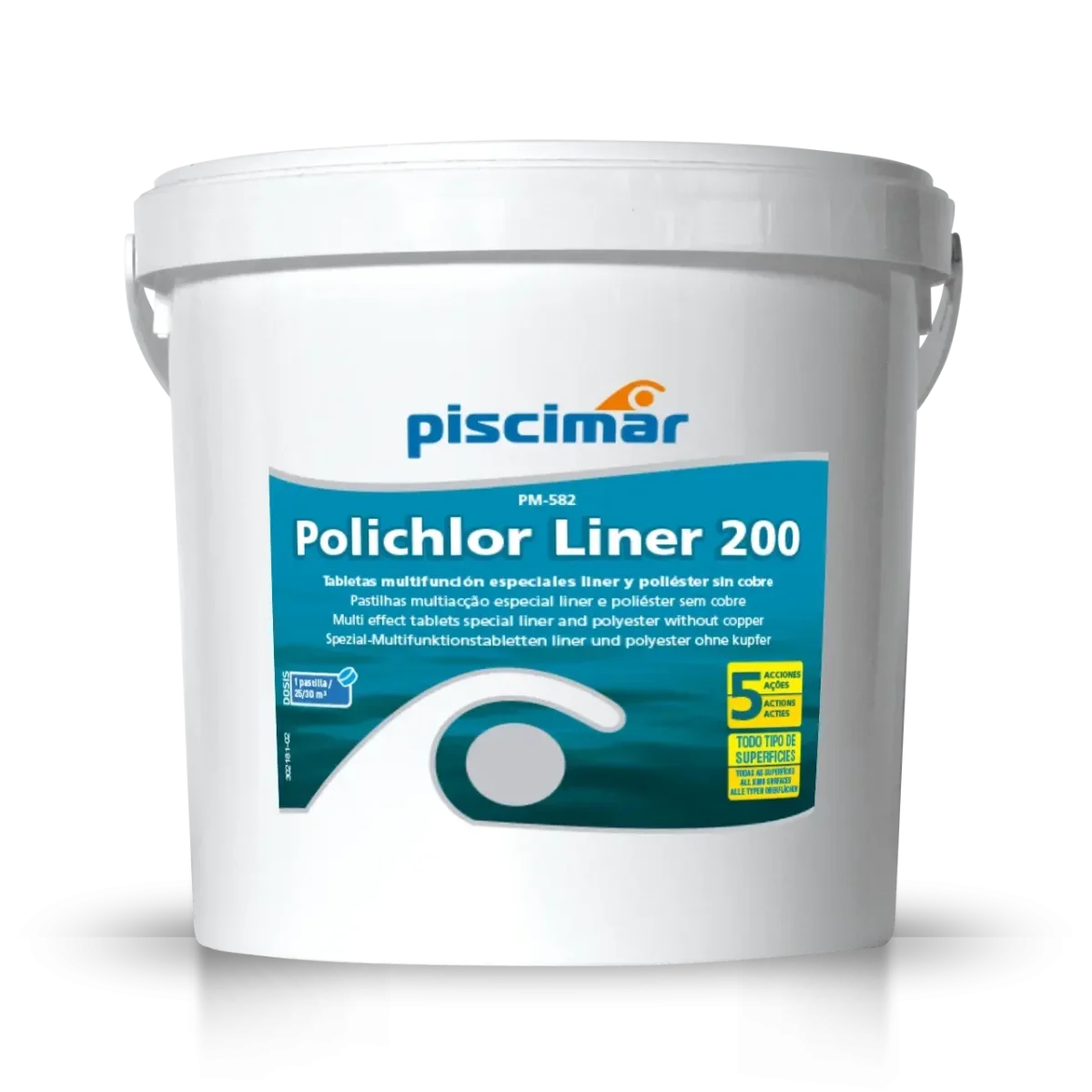 PM-582 POLICHLOR LINER 200 - Pastilhas Multi ação - Image 2