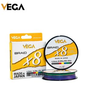 300mt Vega Braid X8 multicolor