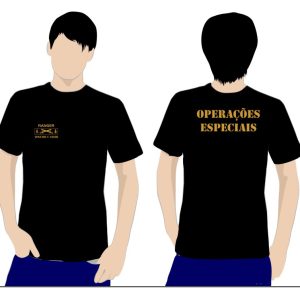 Tshirts de Algodão e Técnicas Operações Especiais Modelo 7