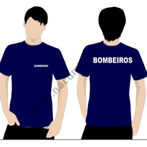 T-Shirt BOMBEIROS AZUL ESCURO