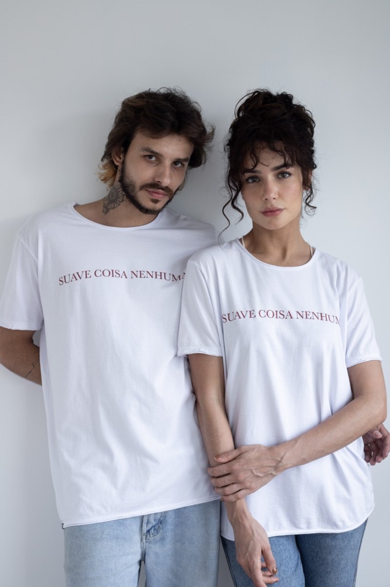 Camiseta SUAVE COISA NENHUMA. branco - Image 2