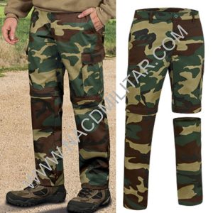 Calça Militar Desmontável – para ficar Calção