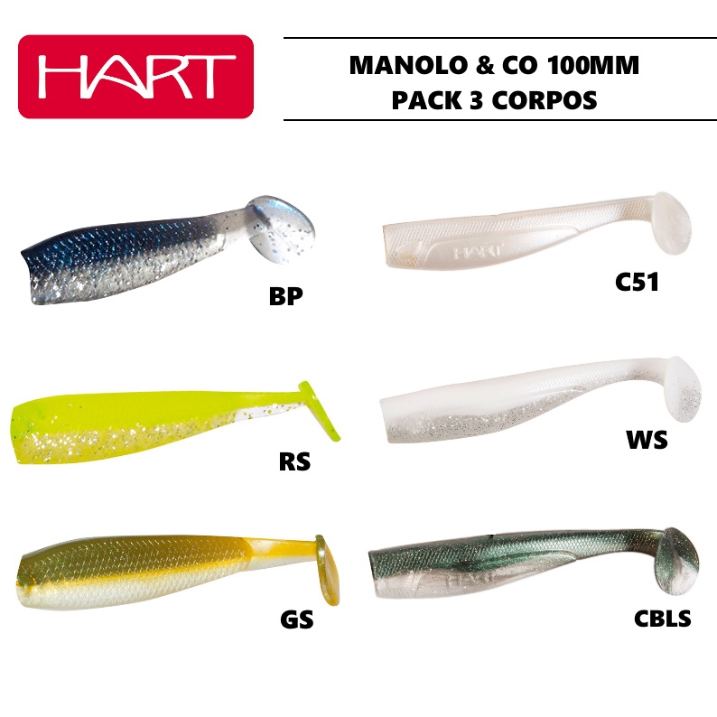 100mm Pack 3 corpos Hart Manolo & Co