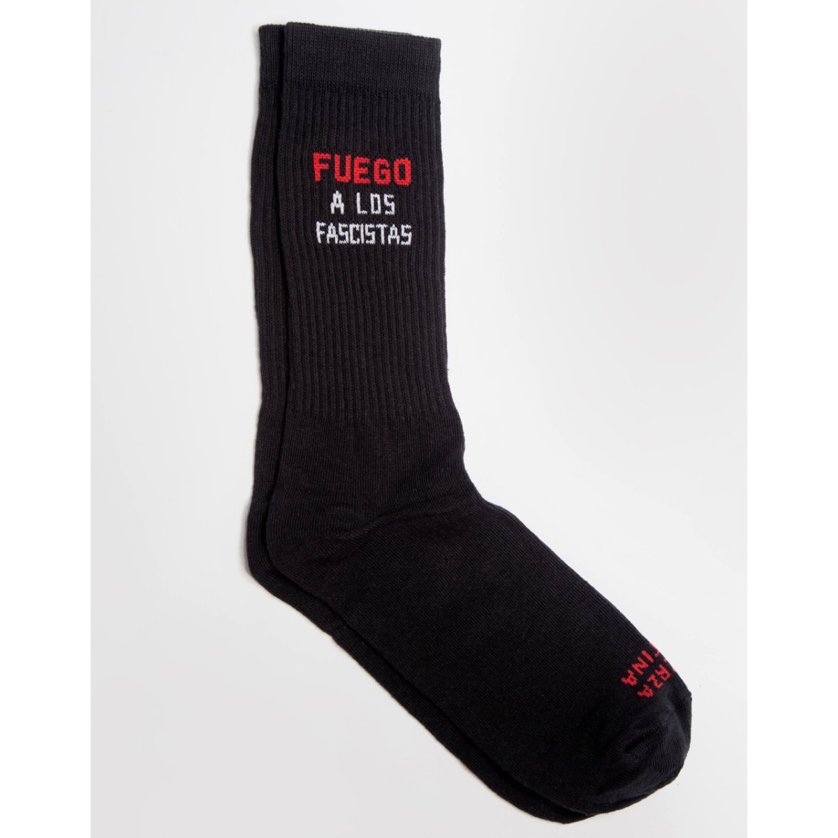Meia FUEGO A LOS FASCISTAS preta - Image 2