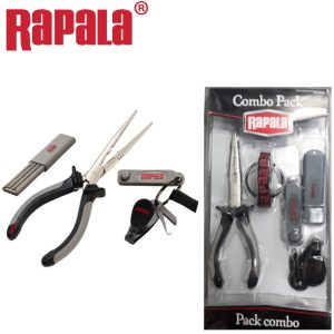 Kit Rapala Combo Pack Alicate + Corta Fios + afia anzóis