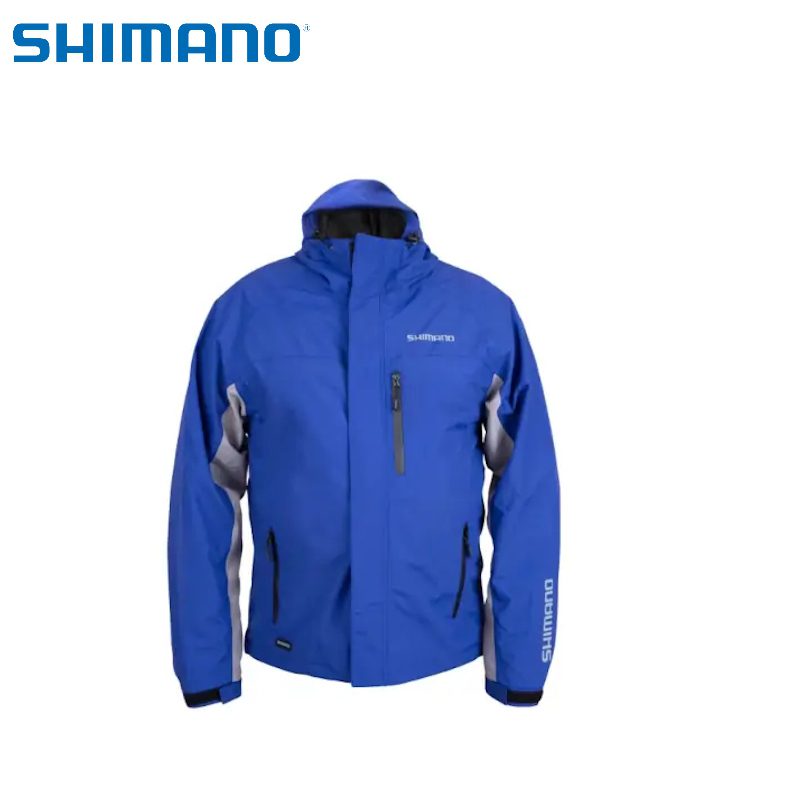 Tam XL – Casaco de chuva Shimano azul (não alcochoado )