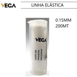 0.15mm x 200mt Linha elástica Vega