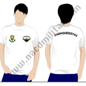 Tshirts Paraquedistas de Algodão e Técnicas Modelo 14