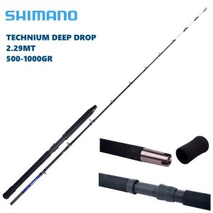 800-1500gr Shimano Technium Deep Drop 2,29m 1+1 pc