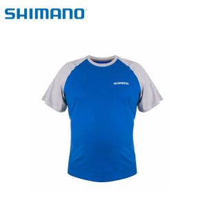 T-Shirt Shimano azul e cinza