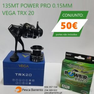 Vega TRX 20 + 135mt Power Pro 0.15mm